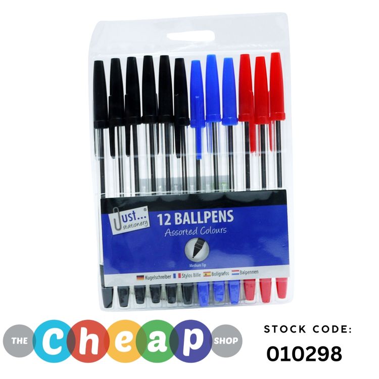 Assorted Color Ballpoint Pens - 010298